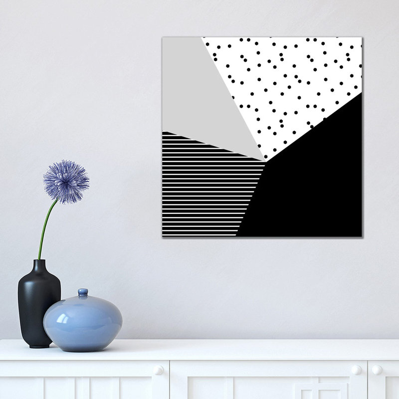 Geometry Blocks X by Mareike Böhmer - Wrapped Canvas Print