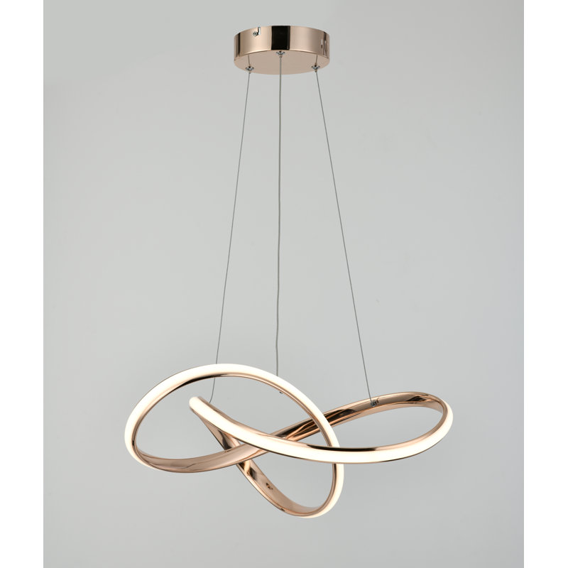 Hochstetler 1 - Light LED Unique/Statement Pendant, French Gold
