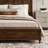 Solid Wood High Headboard Sleigh Bed with 64" Storage Space-1839218946-1839219068