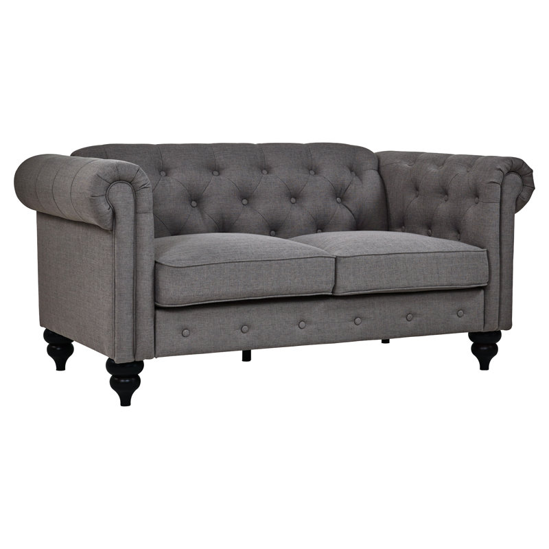 Causeuse Chesterfield Hulsey Charlton Home, Gris anthracite