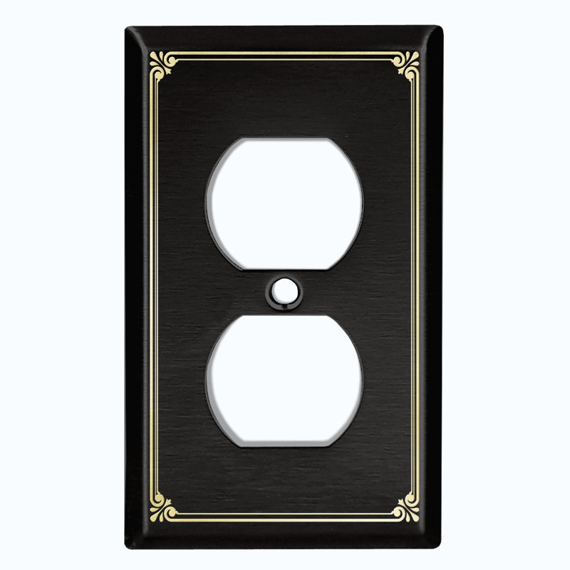 Patterned 1 - Gang Toggle Light Switch Standard Wall Plate