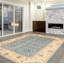 Tapis unique en laine noué à la main de style Oushak 18 pi 20 po x 13 pi 8 po New Age