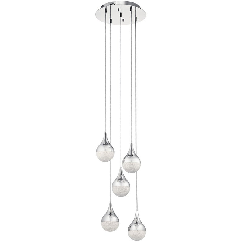 Luminaire suspendu en grappe 5 lumières Ruark