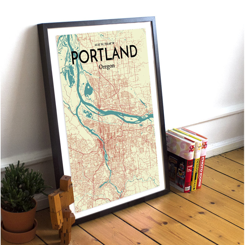 Portland 1 Piece Wall Art, 61cm H x 45.7cm W x 0.1cm D