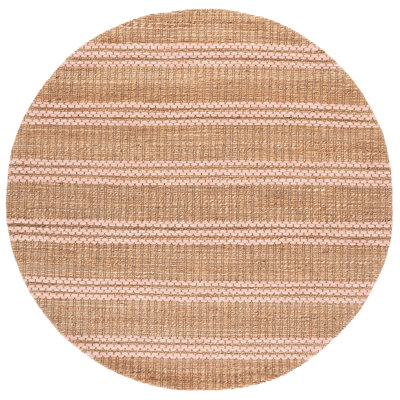 Martha Stewart 9525, jute touffeté à la main à 40%; 40% laine; Tapis rayé 20% coton