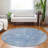 Machine Washable Indoor/Outdoor Xhevrie Blue Rug-262472277