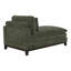 Chaise longue rembourrée Gary avec structure en bois massif et appuis-tête réglables-1678735627