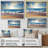 Sunrise Sea Sunset beach, Coastal canvas wall art, Beach wall art print-816958772-816958768