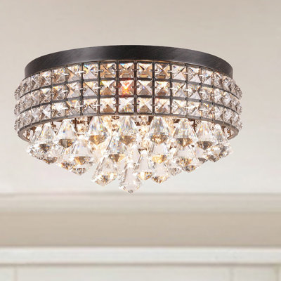 Madilynn 4 - Light 16" Chandelier Style Drum Flush Mount