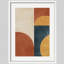 Reproduction d'art encadrée abstraite pour décoration intérieure moderne - 11 po x 14 po-116561367-116561363