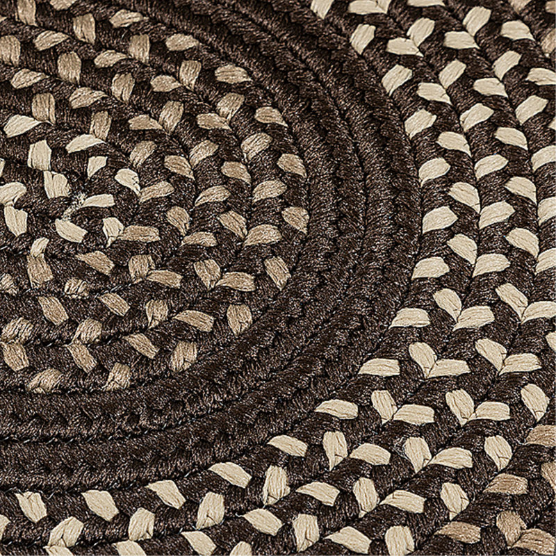 Tapis réversible intérieur / extérieur Omaha - brun phoque, Tapis de couloir 2 pi x 6 pi
