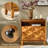 Casio Mid-Century Modern 28‘’W 2-Drawer End Table with Charging Station and Pull-out Tray-2008844884