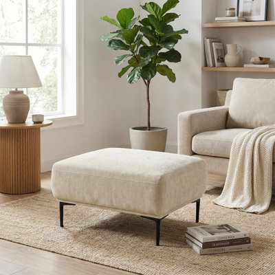 36" Wide Upholstered Ottoman For Living Room by Ivy Bronx