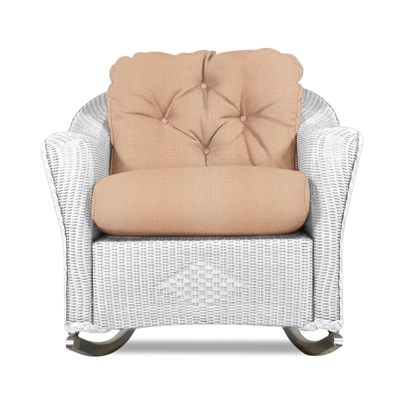 Reflections Outdoor Rocker Chair, Demo Stone, White