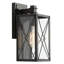 Lanterne de patio d'extérieur à 1 lumière noire à intensité variable Vendramin
