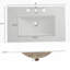 Meuble-lavabo 36 po avec lavabo en céramique, meuble-lavabo avec plateau basculant et 2 tiroirs pleine extension, poignées argentées et glissières à fermeture en douceur, 1 tablette ouverte en bas, blanc-1214098258