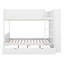 Lit superposé double au-dessus de double avec tablettes de rangement, structure de lit superposé en bois avec 2 tiroirs et armoire à couches multiples-592936198-592936199