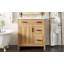 Meuble-lavabo de 30 po en bois avec cadre en bois massif, 1 porte à fermeture douce, 2 tiroirs à fermeture douce, tablette réglable, armoire de rangement moderne