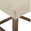 Brickell Upholstered Stool with Solid Wood Frame