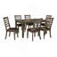 Ensemble de salle à manger 7 pièces Simple Classic Classic Brown