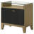Coudrey 2-drawer Glass Top Nightstand Natural Pine