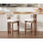 Francile Upholstered Stool with Solid Wood Frame-352002160-352002163