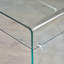 TABLE À CAFÉ VERRE BENT trempé 12 mm, tablette en verre 8 mm