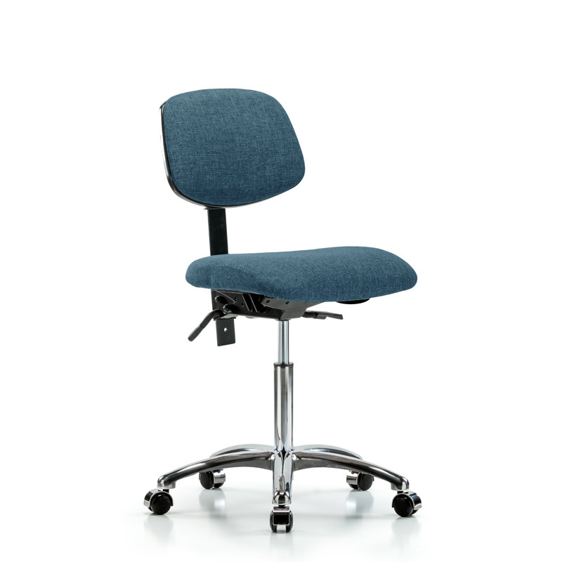 Chaise de travail Sheridan, Bleu, Roulettes, Inclus