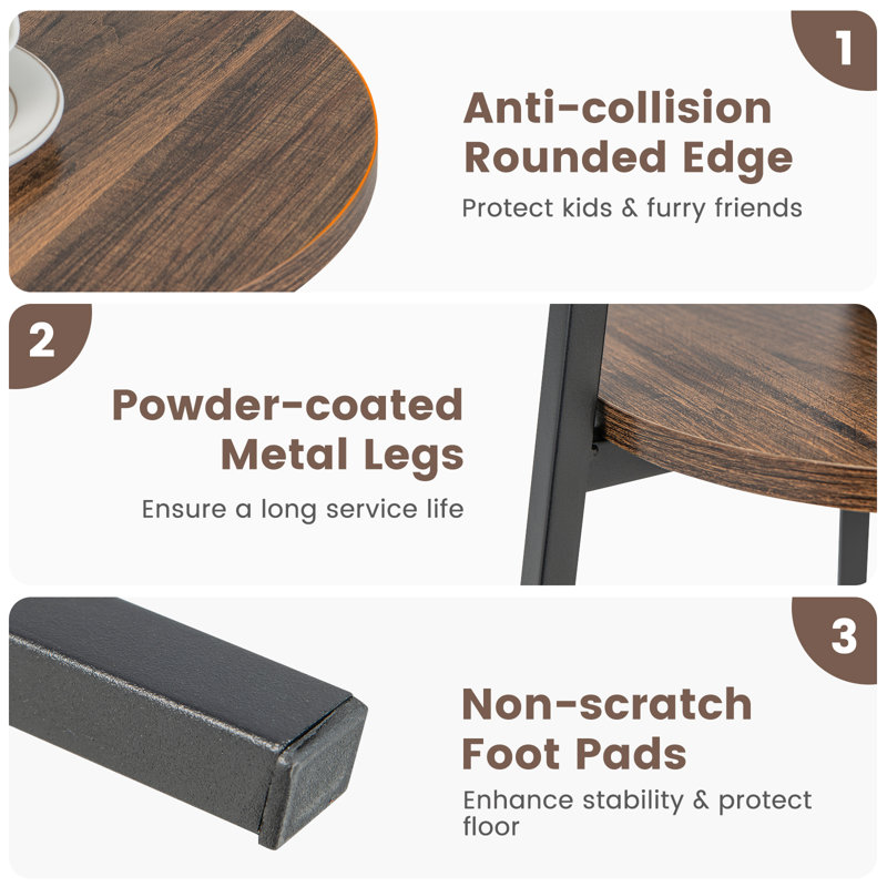 Lage Frame End Table, Brown
