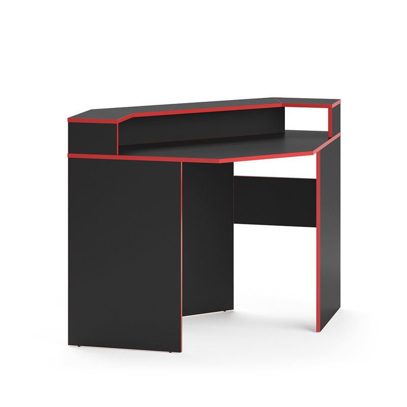 Adeon Computer Desk, Red