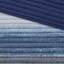 Ensemble de courtepointe 8 pièces avec draps en coton, bleu marine-130472712