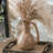 Brown Ceramic Vase With Handle, Rustic & Modern Farmhouse Style, Ideal For Fresh & Artificial Flowers, Vintage Decorative Home Decor, Perfect For Living Room & Bedroom
