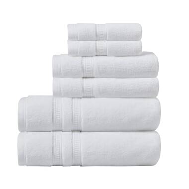 New 6 Pc. Clean Start Towel Set Antimicrobial Treated Cotton Gray /Towels