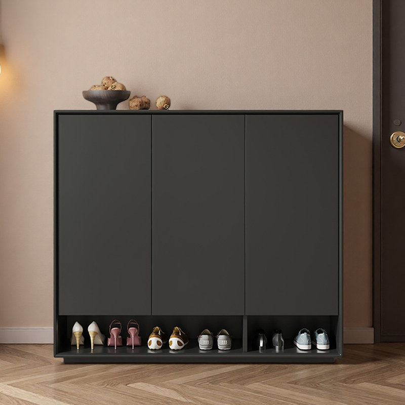 Light luxury trendy storage shoe cabinet, Black