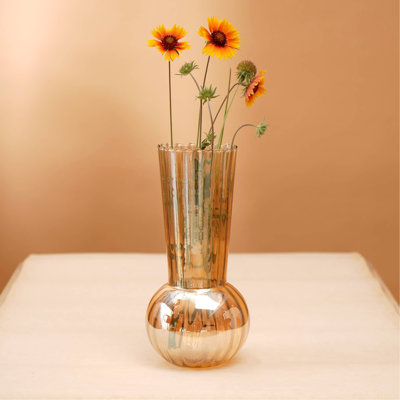 Whimsy Whirlpool Small Vase – 6.2 X 9.2 Inch  Elegant Decorative Accent For Home, Office & Events  Modern Swirl Design For Floral Arrangements & Centerpieces