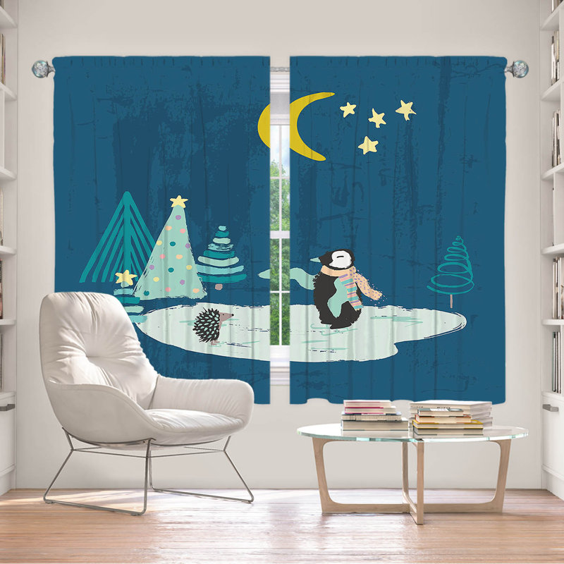 Hemlat Room Darkening Curtain Pair, 56" W x 78" L