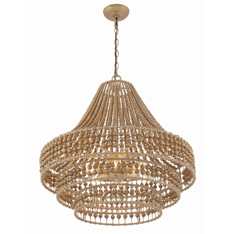 Ana Wrought Iron 6-Light Chandelier