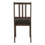 Chaise de salle à manger, côté, rembourré, cuisine, salle à manger, similicuir, pieds en bois, brun