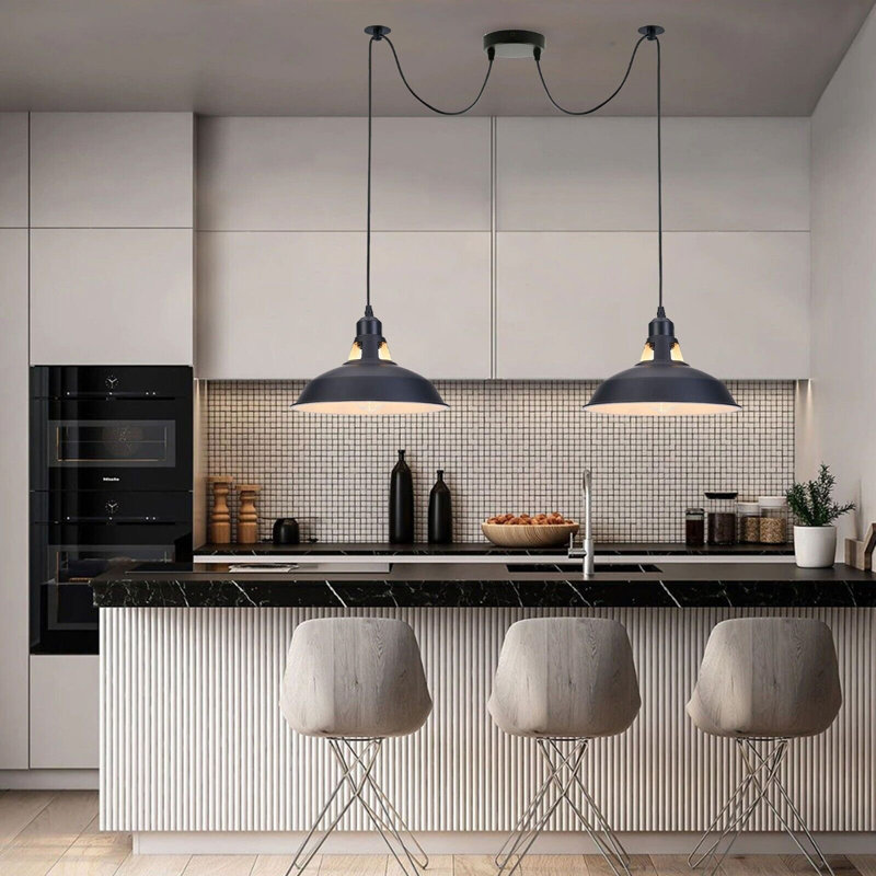 Niamh 2 - Light Black Cluster Pendant