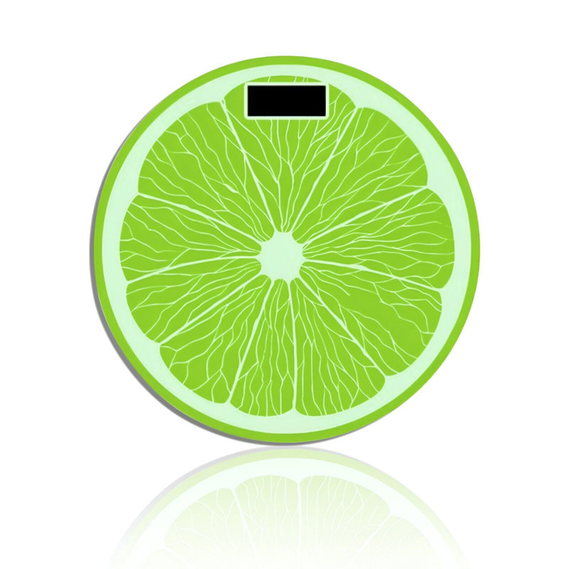 East Urban Home Digital Glass Bathroom Scale, Lemon