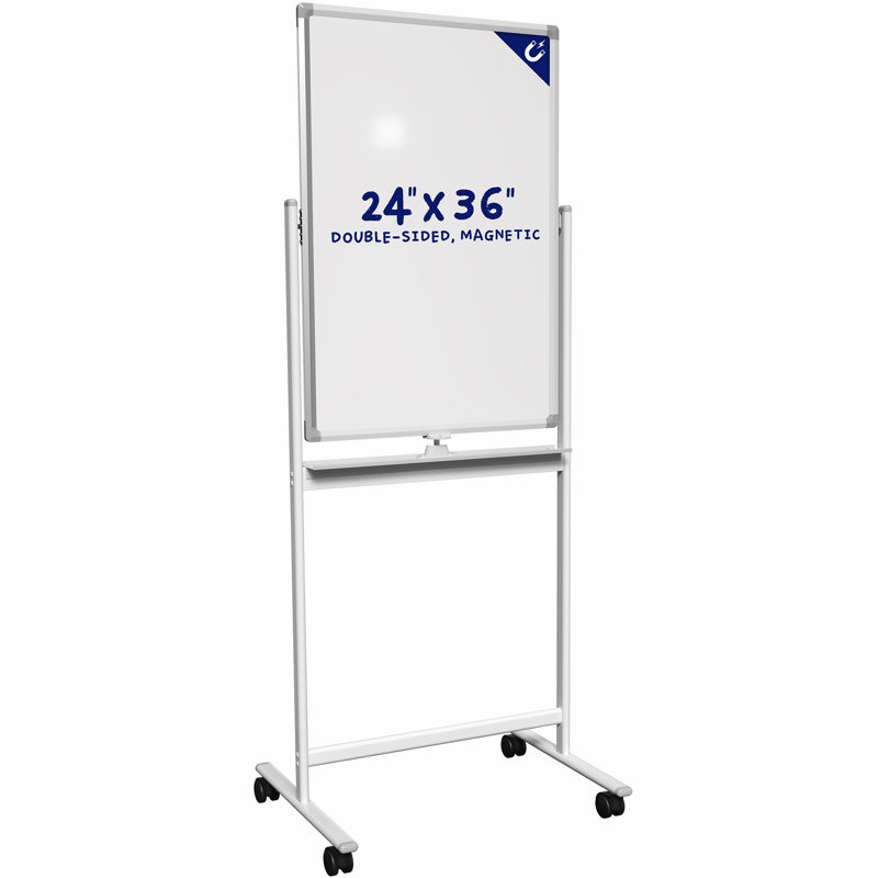 VIVO Mobile Dry Erase Double Sided Whiteboard (CART-WB24A series), 69" x 22"/26"