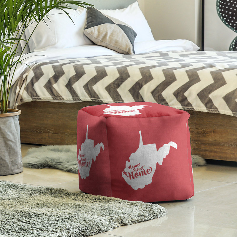 Repose-pieds à cubes huntington the home, Rouge