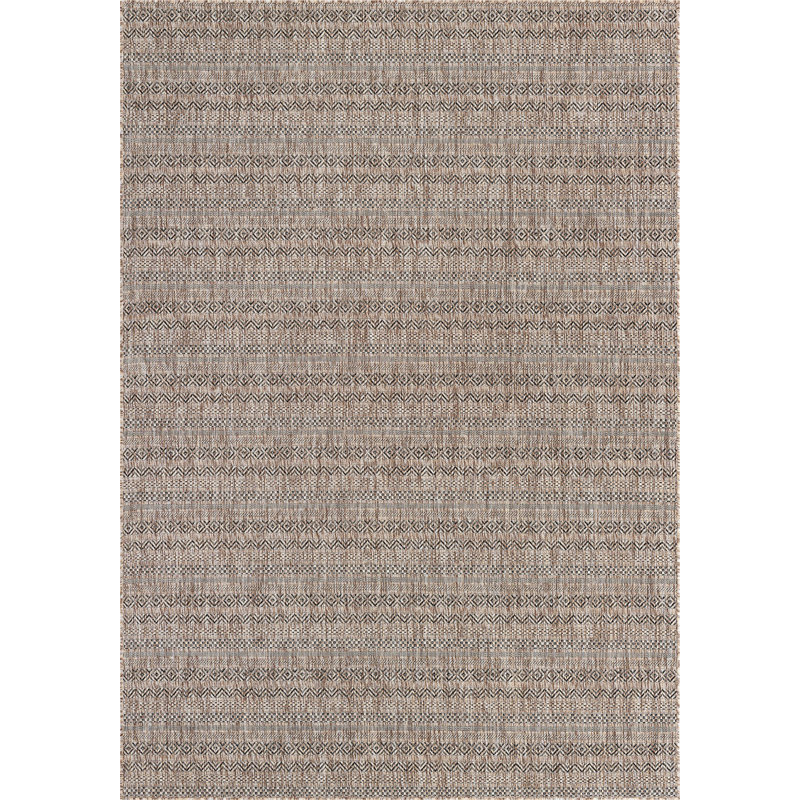 Tapis d'extérieur scintillant brun clair, Rectangle 7 pi x 10 pi