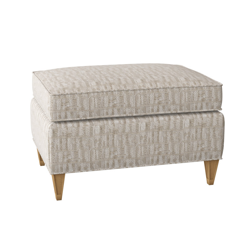 Repose-pieds rectangulaire 28 po Bristol, Brouillards blancs, Ambre