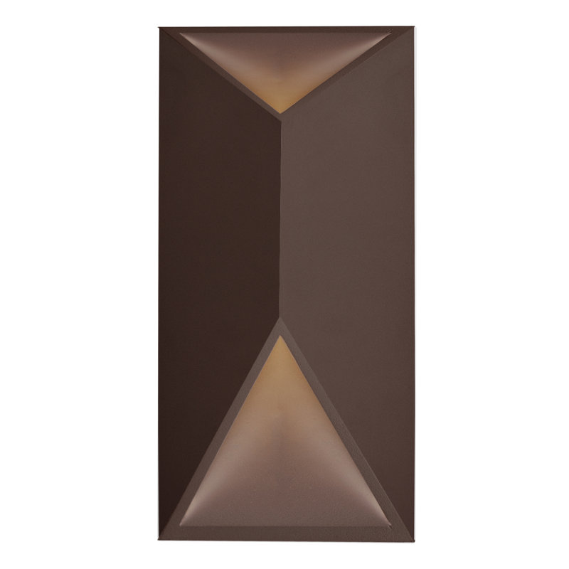 LED Wall Light, Espresso, 12'' H x 6'' W x 3'' D