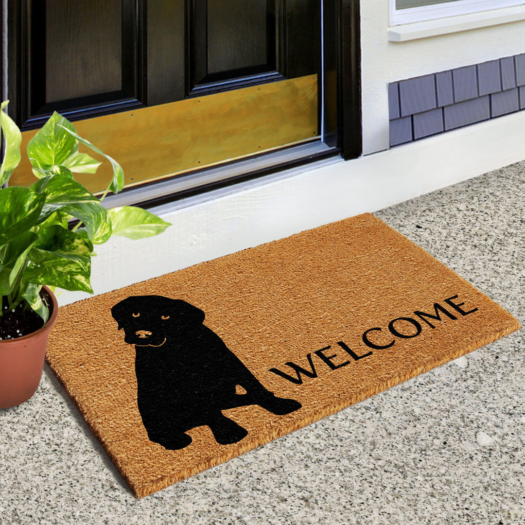 Carlaya Labrador Non-Slip Outdoor Door Mat Winston Porter Mat 