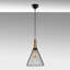 Lustre industriel moderne, finition noire et antique, hauteur réglable de 19,7 à 55,1 pouces | Corps en métal, douille E27 (15 W maximum) | Luminaire élégant pour la maison, le bureau et la salle à manger, design glamour