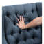 Chaise d'appoint bleue avec structure en contreplaqué et housse de siège amovible en tissu-930269822
