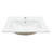 24" White Ceramic Rectangular Single Bathroom Vanity Tops Drop-In Bathroom Sink with Overflow(Top Only)-103566838