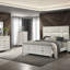 Table de chevet 2 tiroirs Pearl White